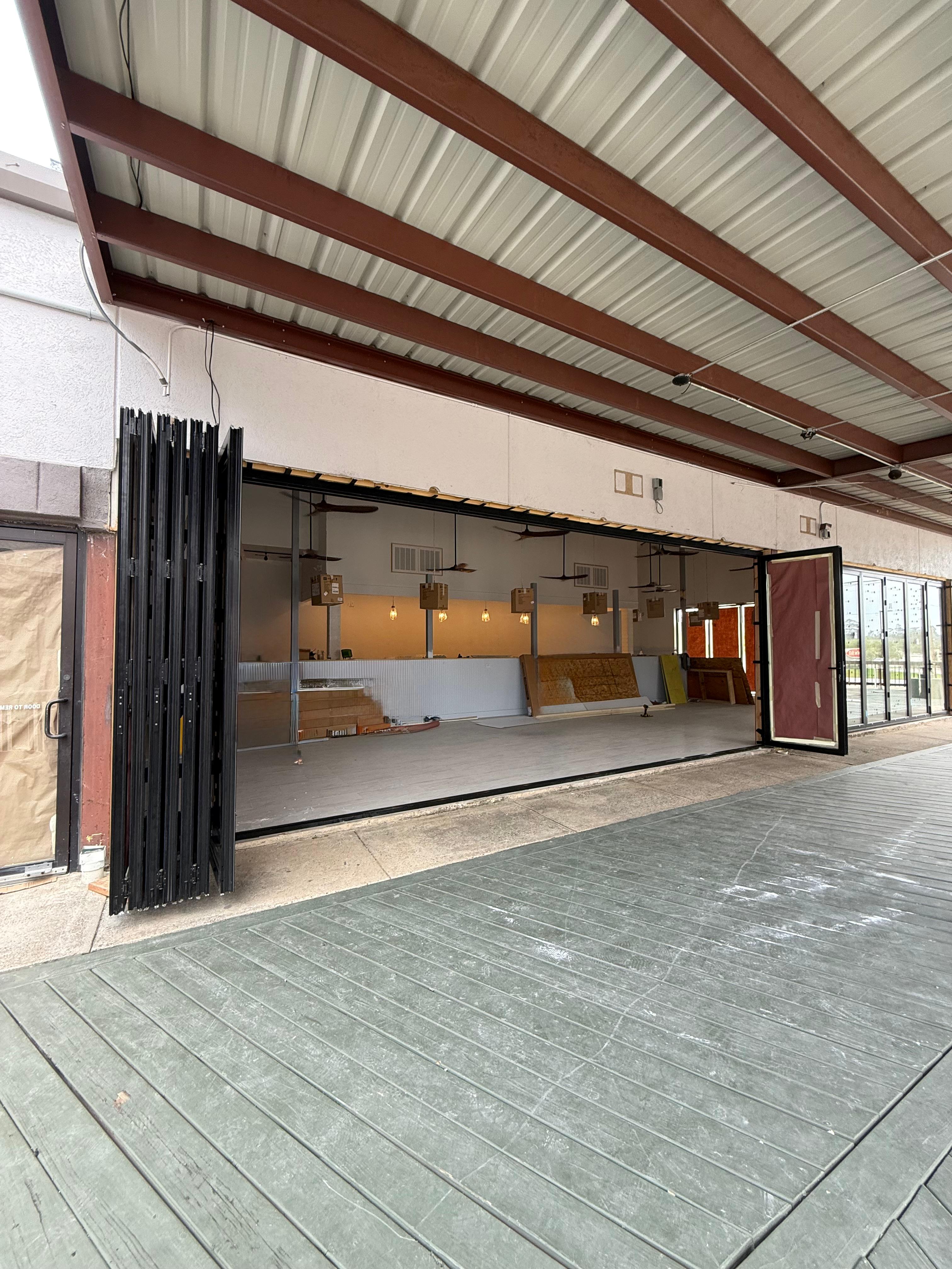 Konig fabrication shop floor — aluminum extrusions, assembly bay