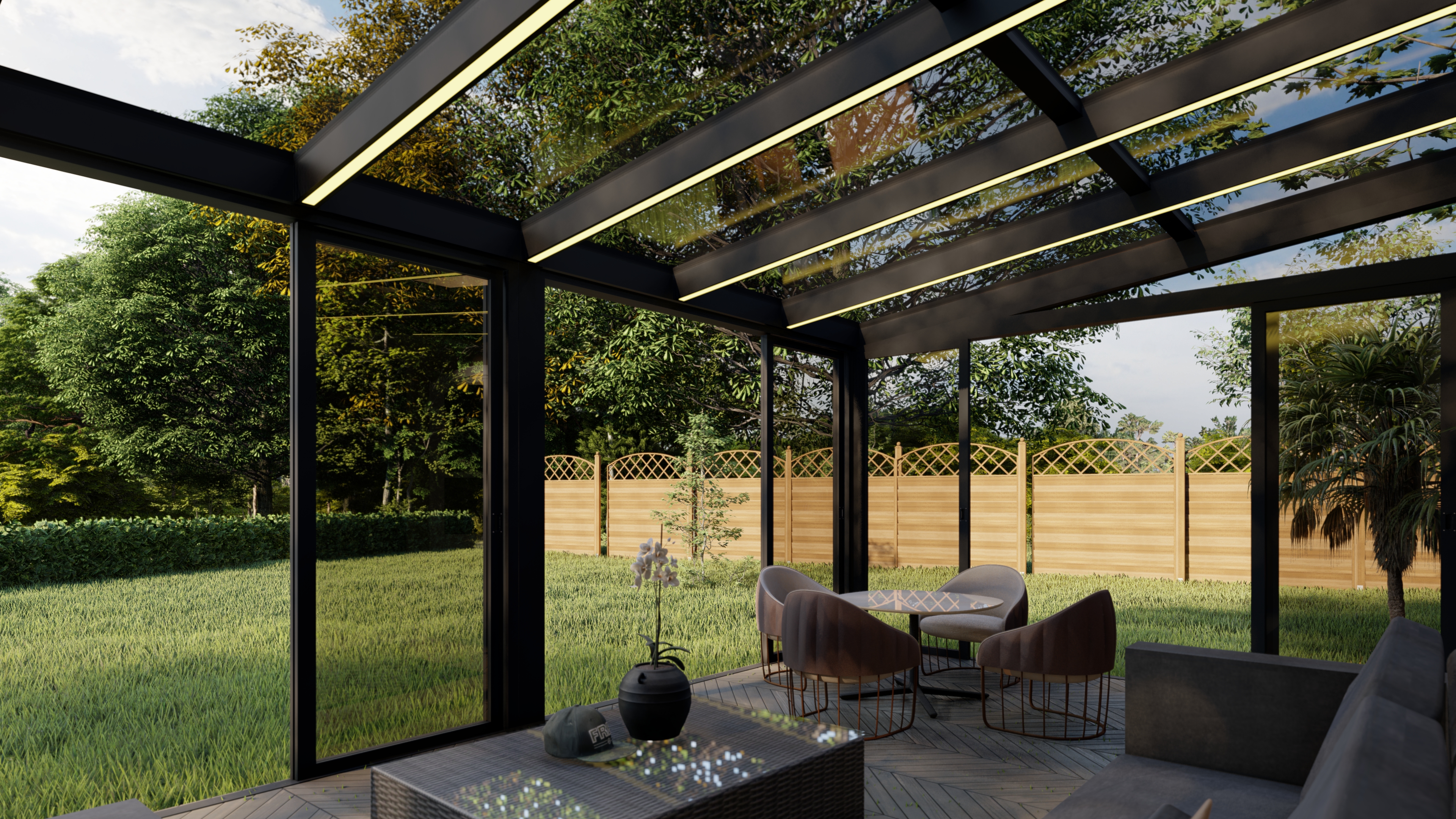 Rizvan Sunroom, Frisco TX — Konig in-house fabrication